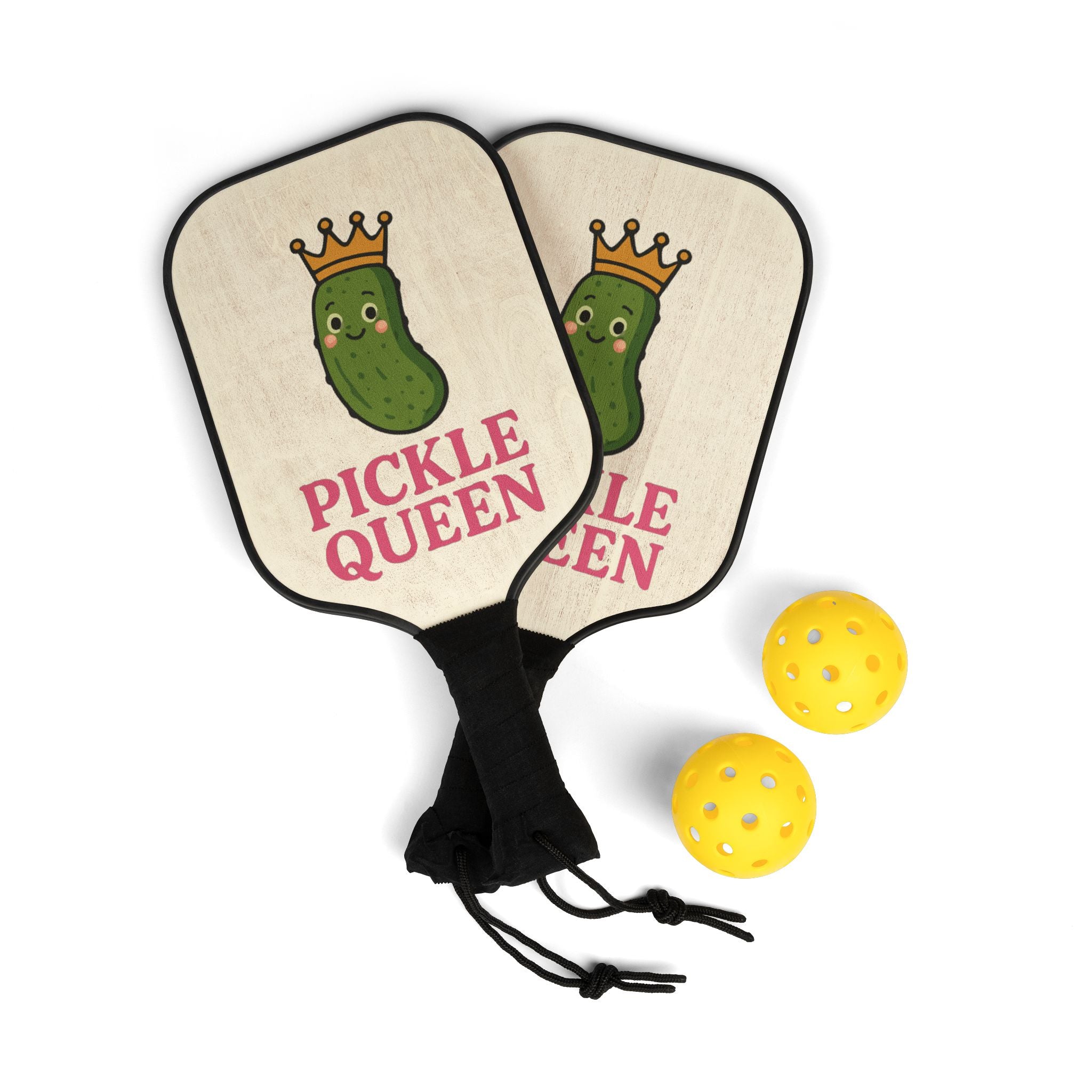 Pickle Queen pickleball paddle | Pickleball Kit, Crowned Pickle Design