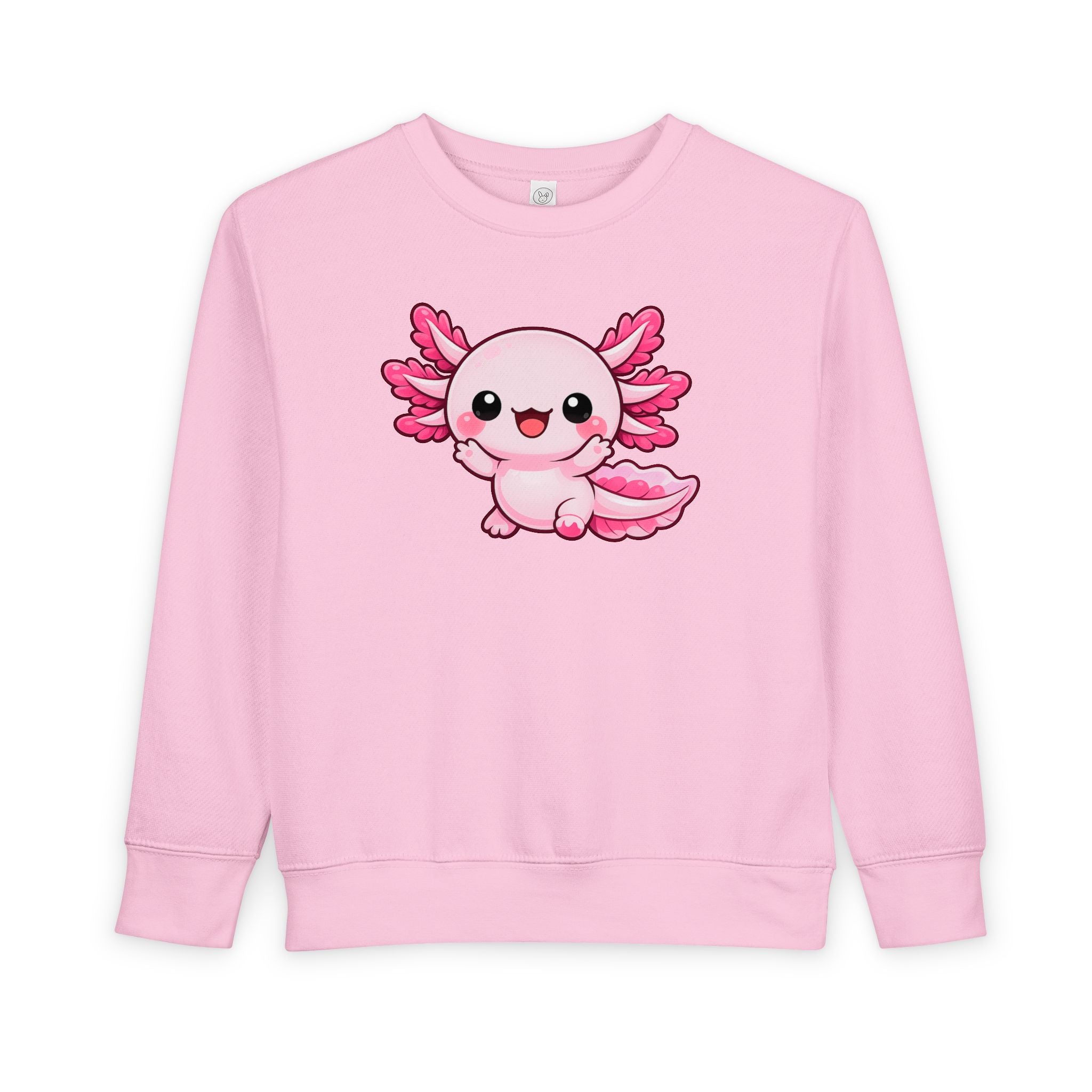 Pink Axolotl Toddler Sweatshirt | Cute Sea Creature Kids Top
