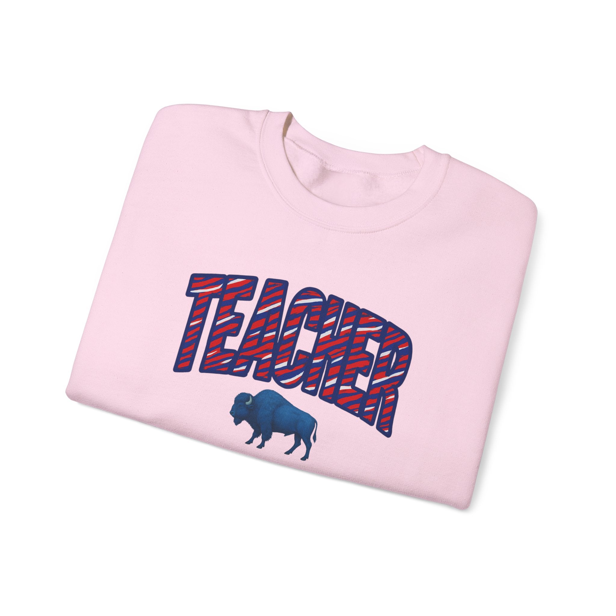 Teacher buffalo plaid arch Sweatshirt | Teacher crewneck