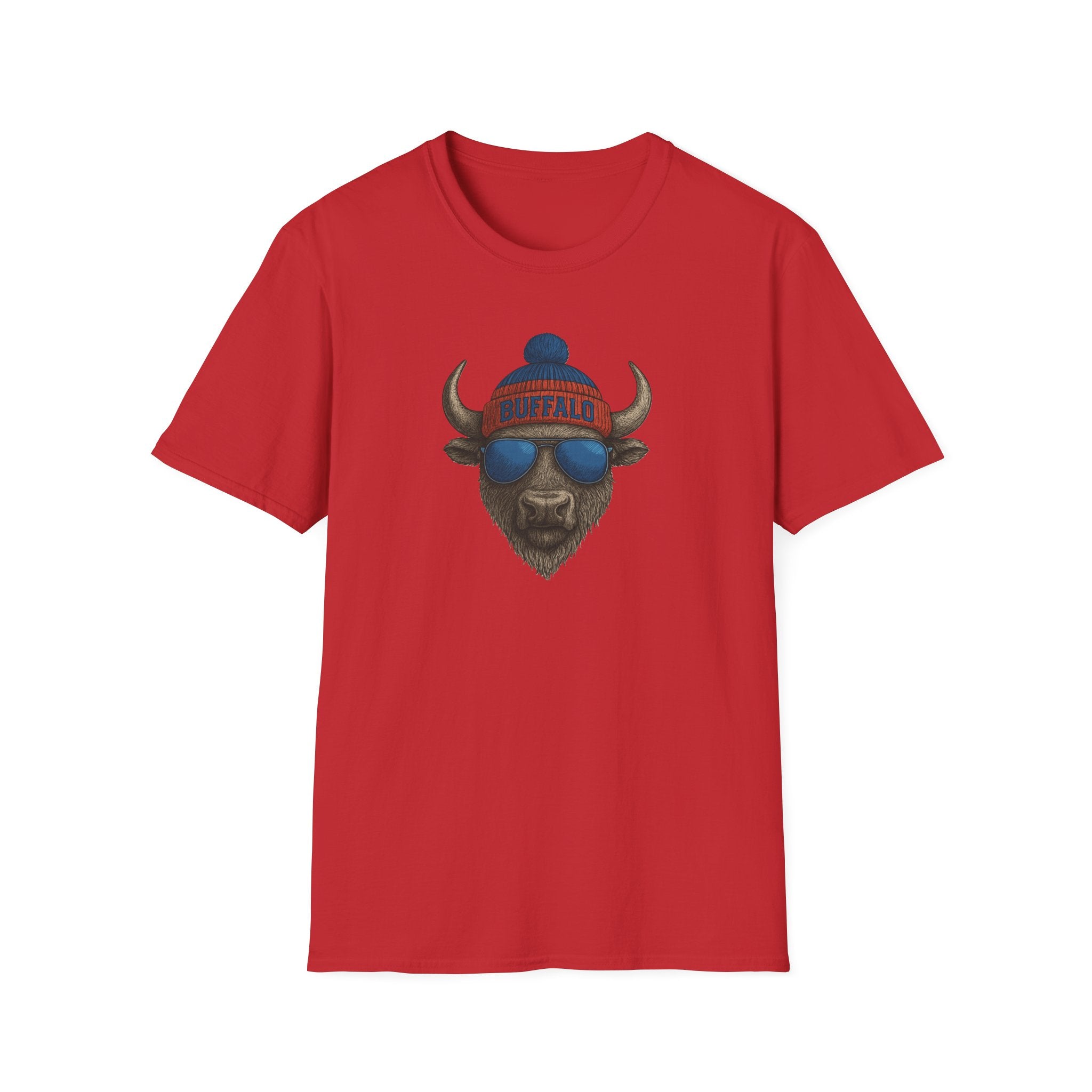Buffalo with Beanie and Sunglasses T-Shirt