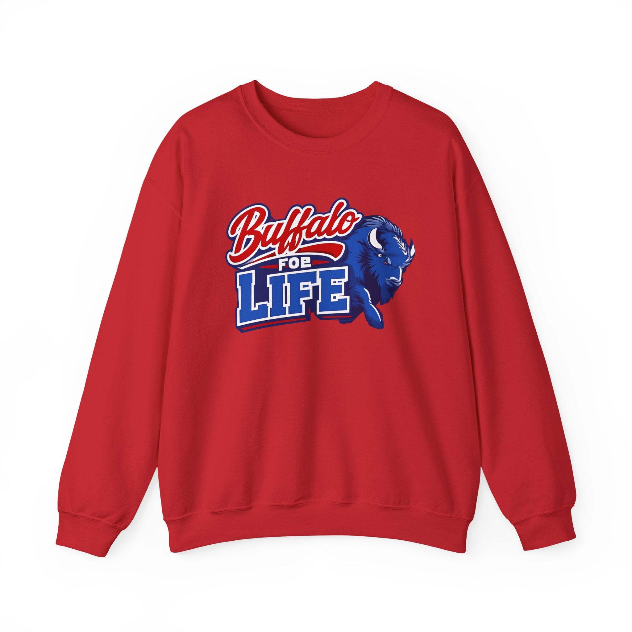 Buffalo For Life sweatshirt | Buffalo buffalo sports logo crewneck