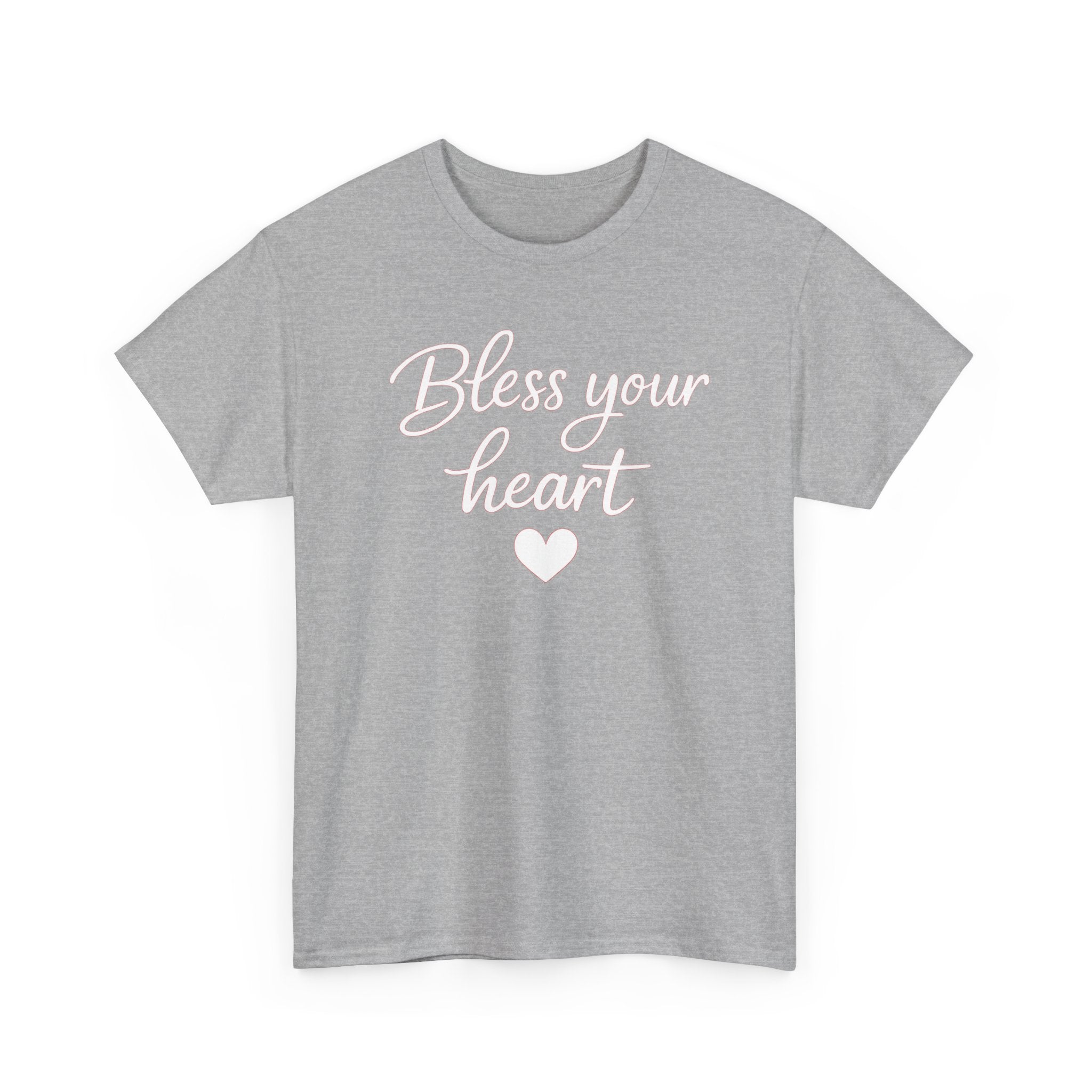 Bless Your Heart tee | Script heart design, Southern phrase t-shirt