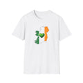 Ireland Flag Map T-Shirt with Green Heart – St. Patrick’s Day Irish Pride Tee