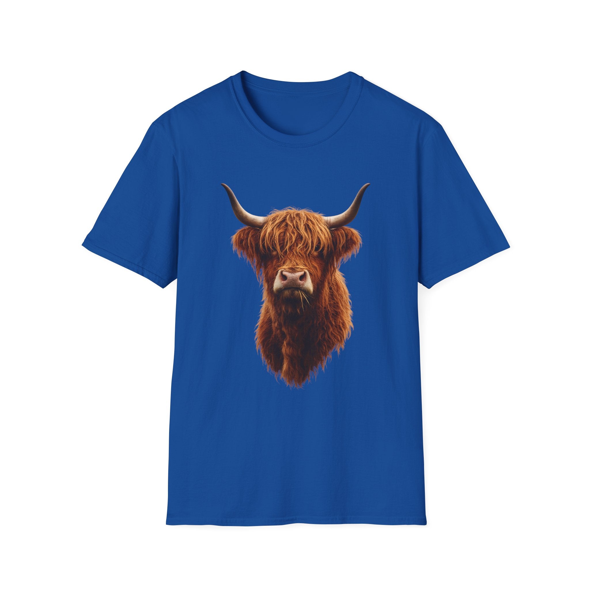 Highland Cow Head T-Shirt | Scottish Highland Cattle Graphic Tee