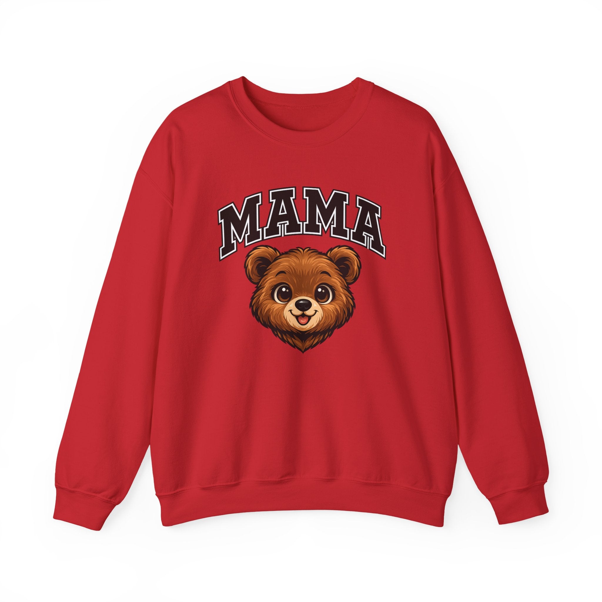 Mama Bear Sweatshirt — Cute Retro Bear Mom Crewneck