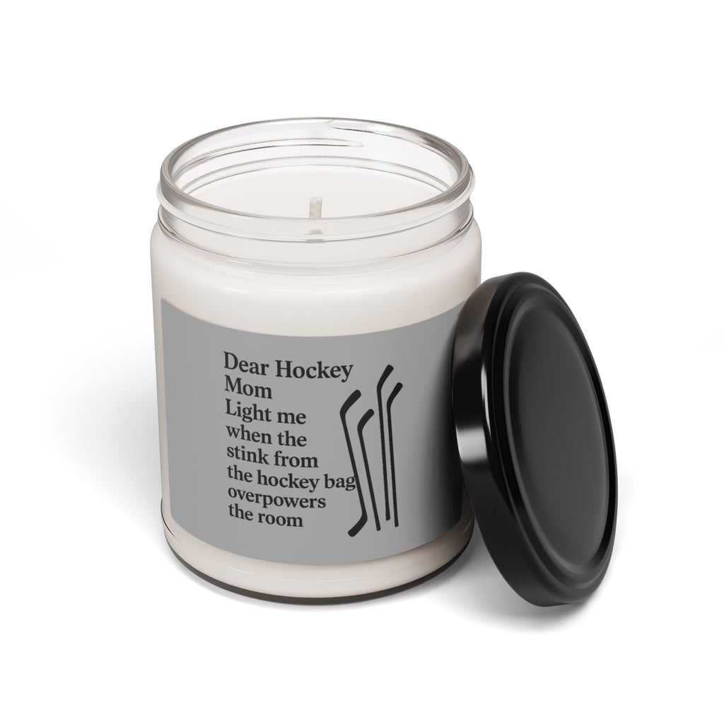 Dear Hockey Mom Quote Candle Soy Candle | Hockey Mom Humor, 9oz
