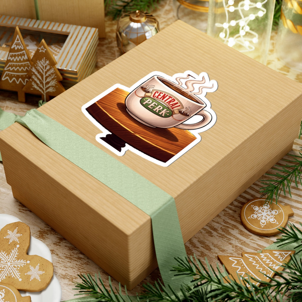 Central Perk Coffee Cup Sticker | Kiss-Cut Sticker