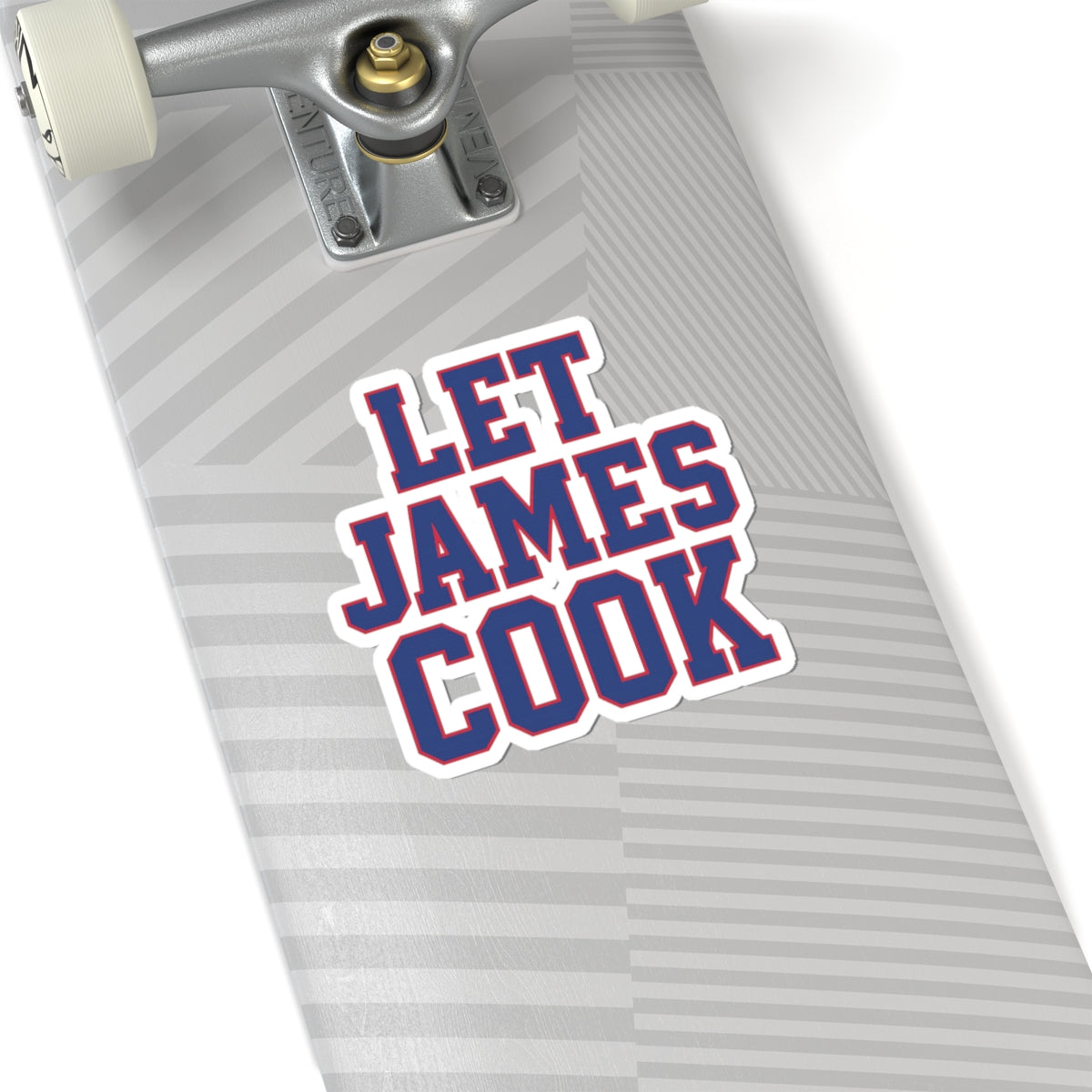 Let James Cook sticker | Kiss-cut vinyl decal