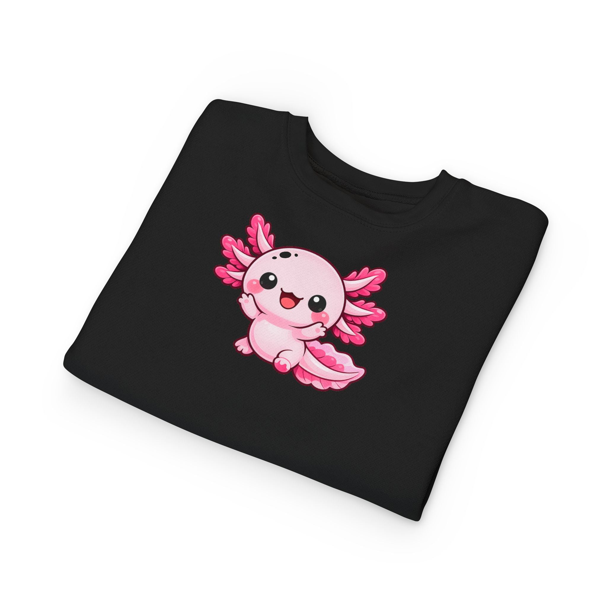 Pink Axolotl Toddler Sweatshirt | Cute Sea Creature Kids Top