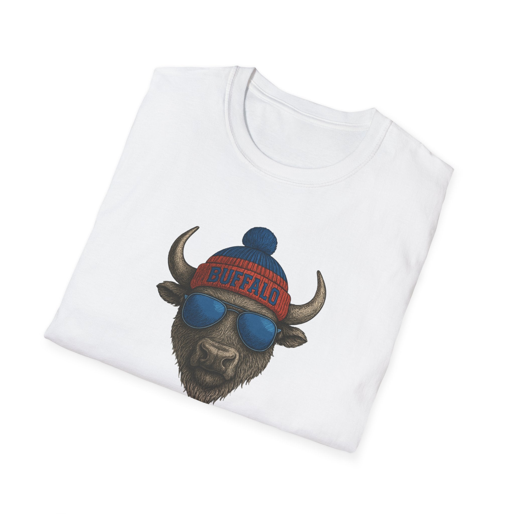 Buffalo with Beanie and Sunglasses T-Shirt