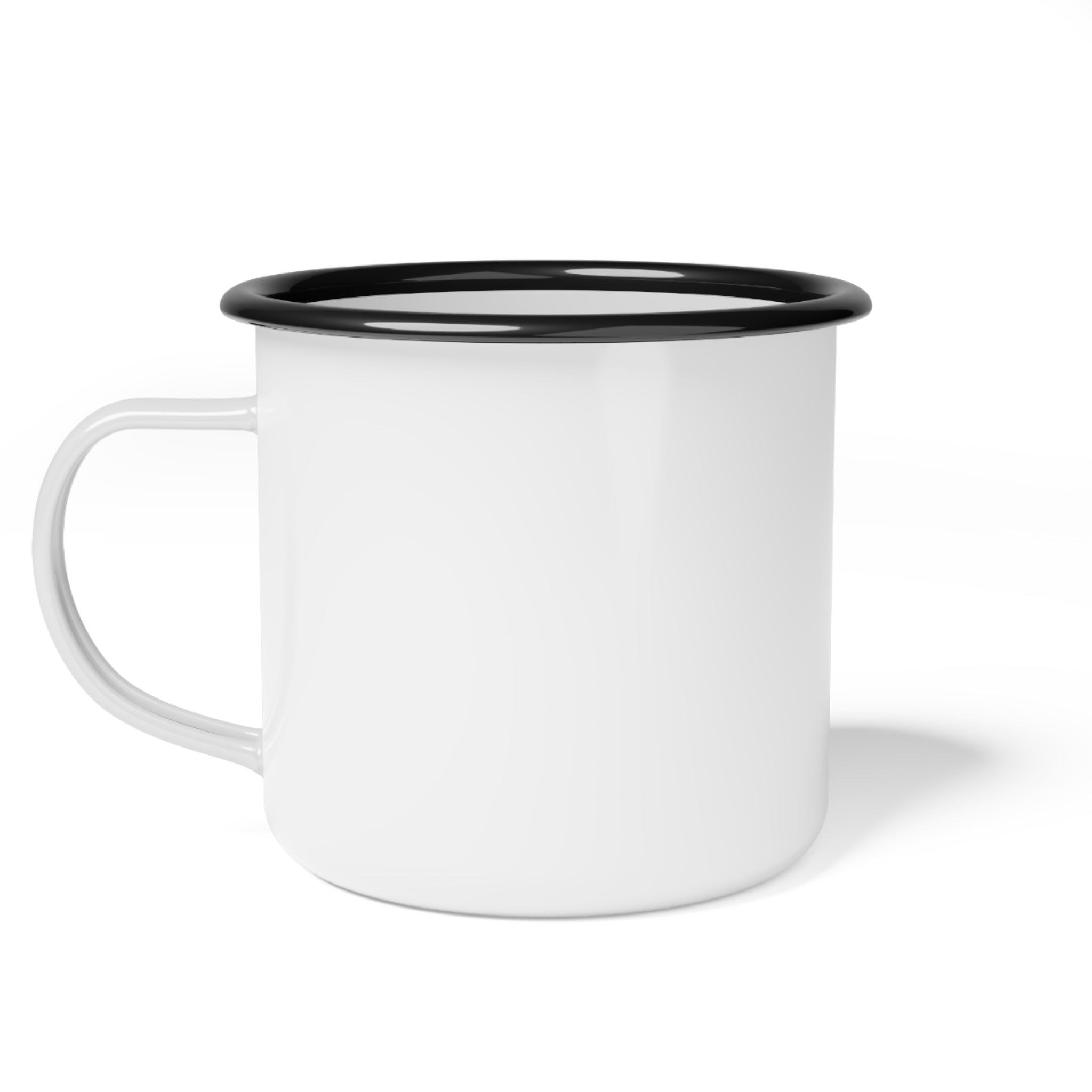 Enamel Camp Cup – Vintage Adventure Camping Mug with Forest Design