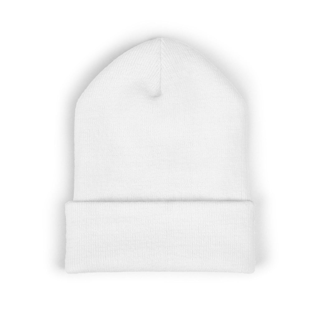 Embroidered Mountain Logo Beanie, Winter Ski Accessories, Outdoor Adventure Hat, Nature Lover Gift, Ski Trip Apparel