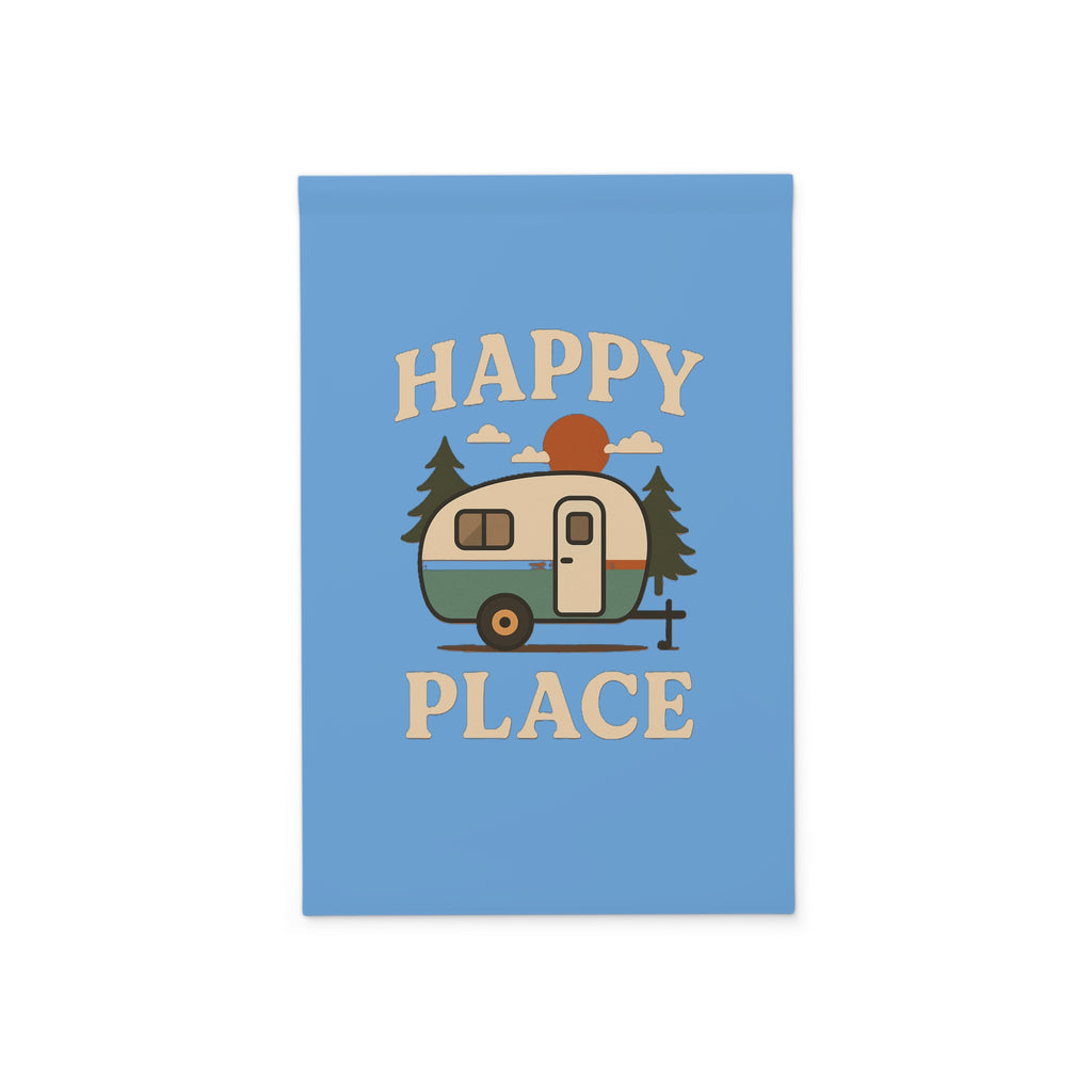 Happy Place Camper garden banner | Outdoor flag, RV camping decor