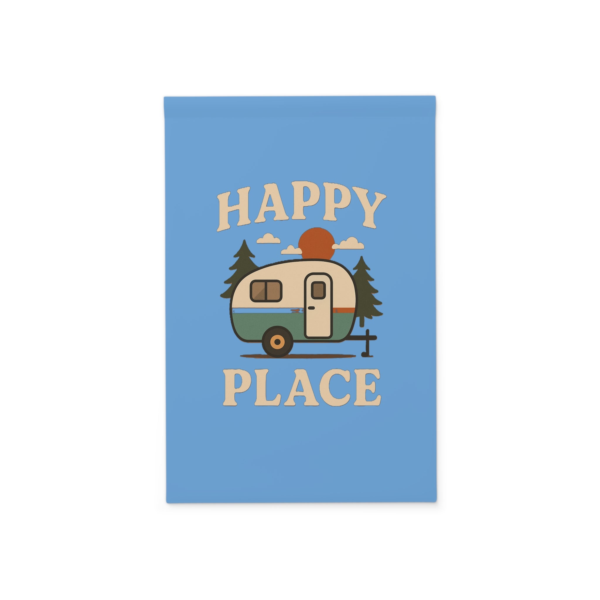 Happy Place Camper garden banner | Outdoor flag, RV camping decor