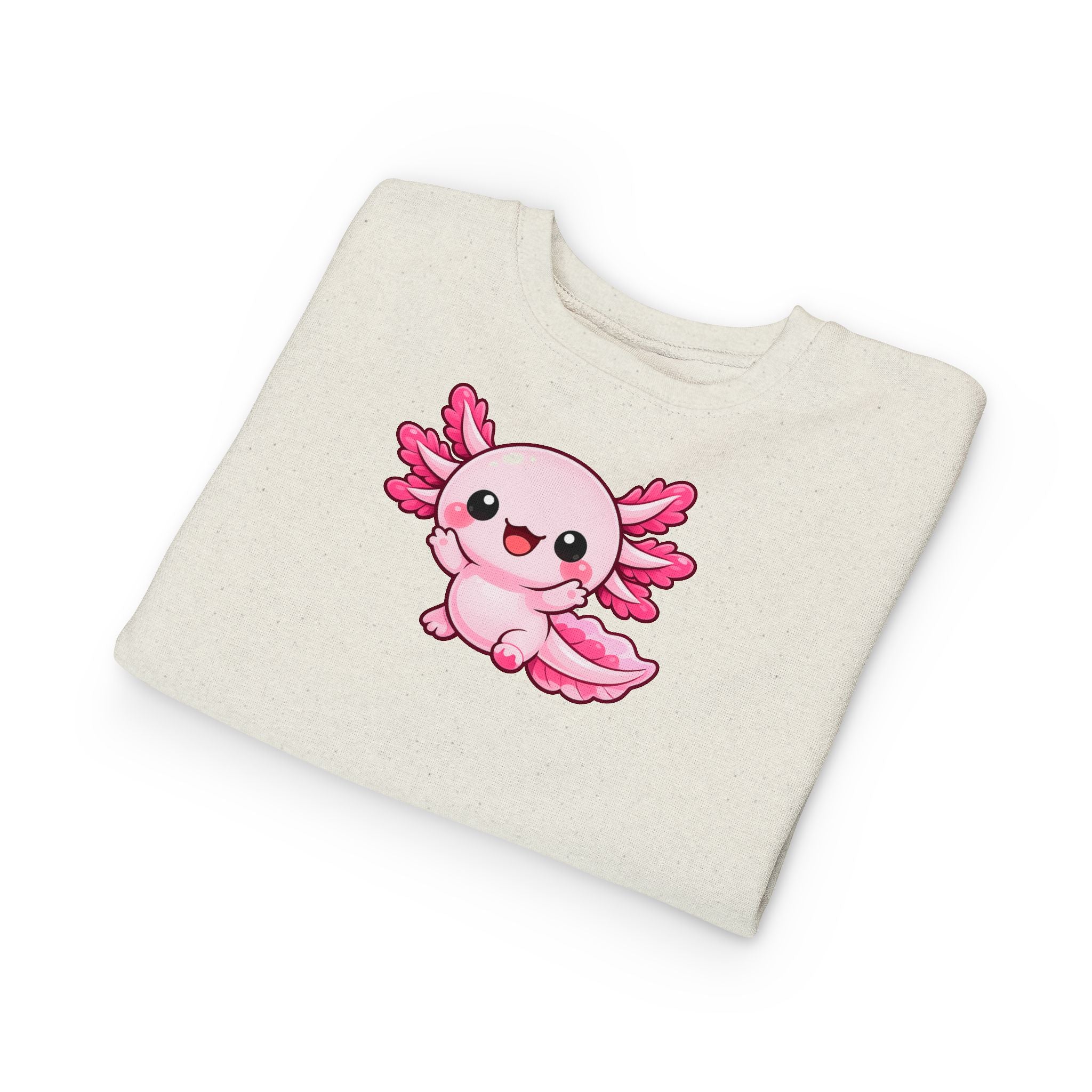 Pink Axolotl Toddler Sweatshirt | Cute Sea Creature Kids Top