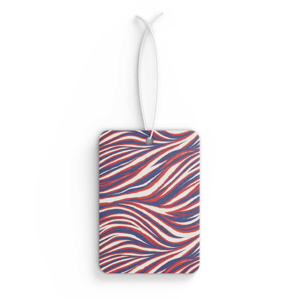 Buffalo Car Air Freshener — Red White & Blue Abstract Scented Accent
