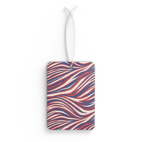 Buffalo Car Air Freshener — Red White & Blue Abstract Scented Accent