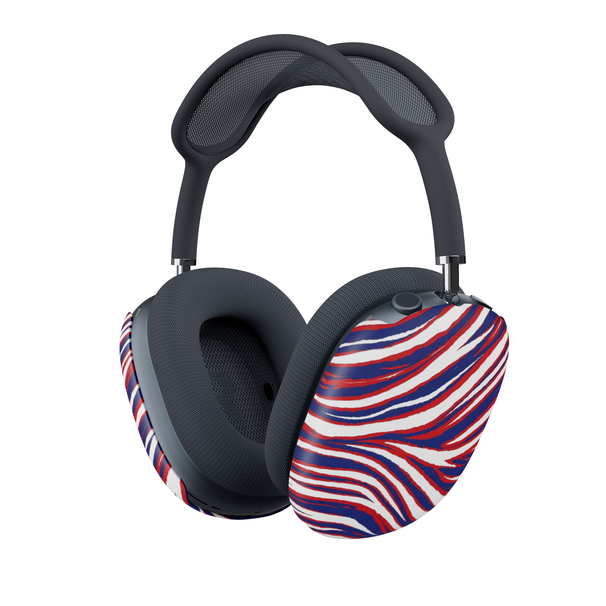 Buffalo Red White Blue Wavy Pattern AirPod Max Case