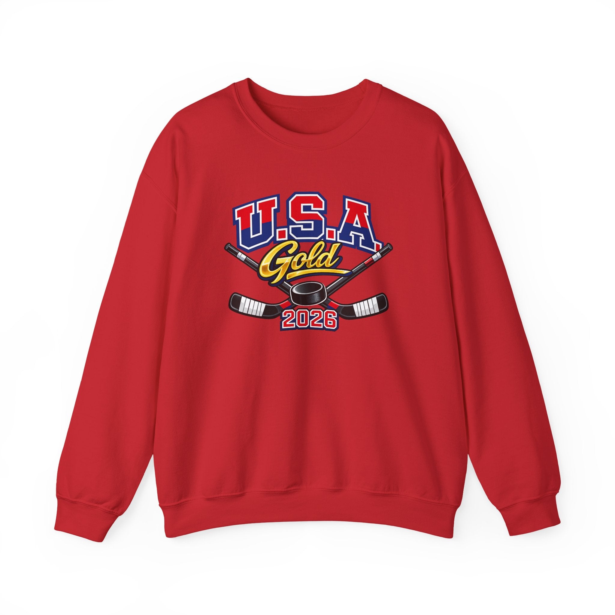 USA Gold 2026 Hockey Crewneck Sweatshirt