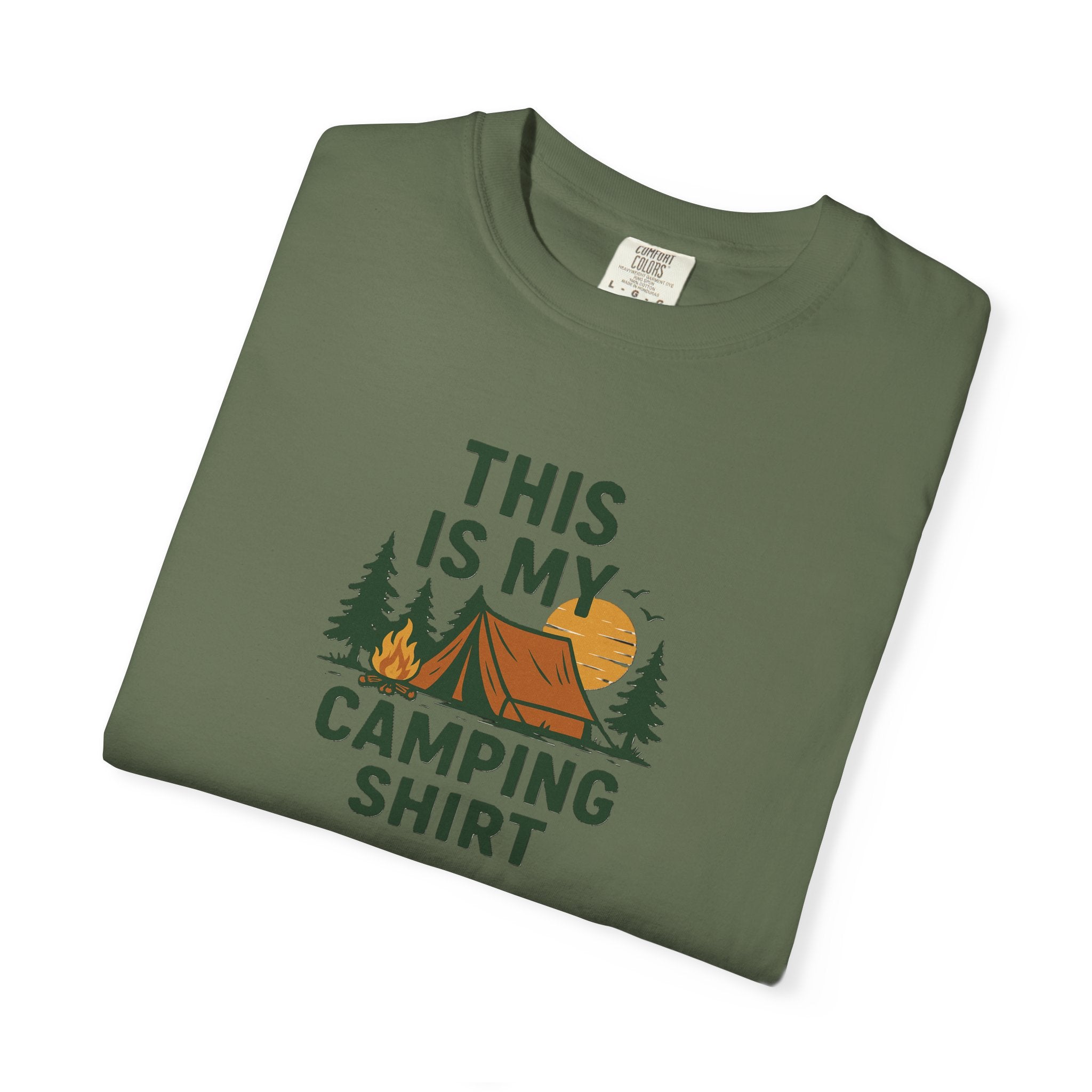 This Is My Camping Shirt T-Shirt | Camping Tent Trees Graphic Tee