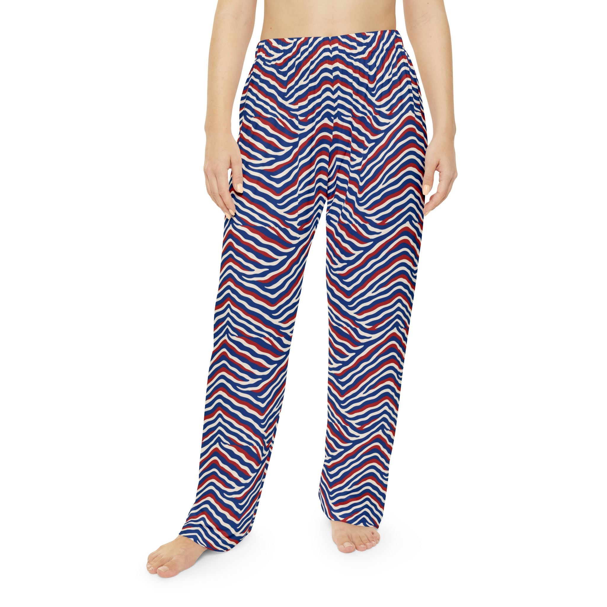 Red White Blue Stripe Pajama Pants