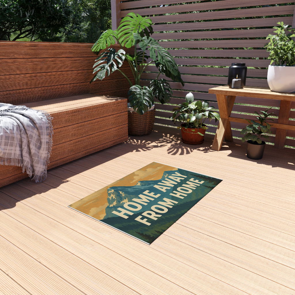 Home Away From Home Outdoor Rug | Mountain Camp Doormat