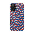 Red White Blue Zebra Stripe Tough Case | Patriotic Phone Cover