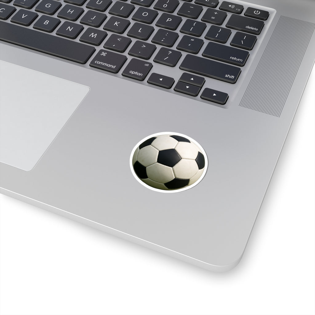 Soccer Ball Sticker | Kiss-Cut Vinyl Soccer Decal, Sports Laptop Sticker