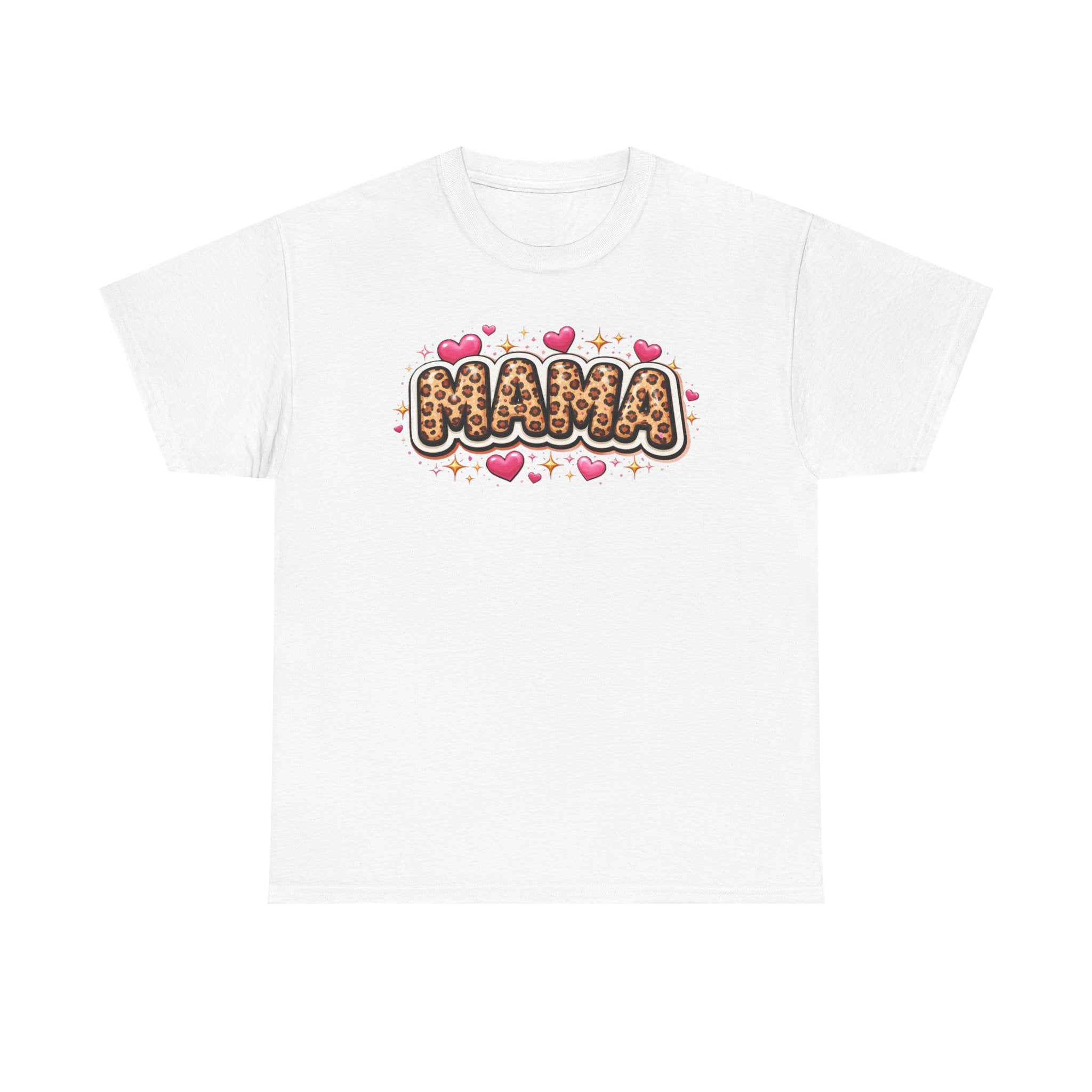 MAMA leopard print Unisex Cotton Tee