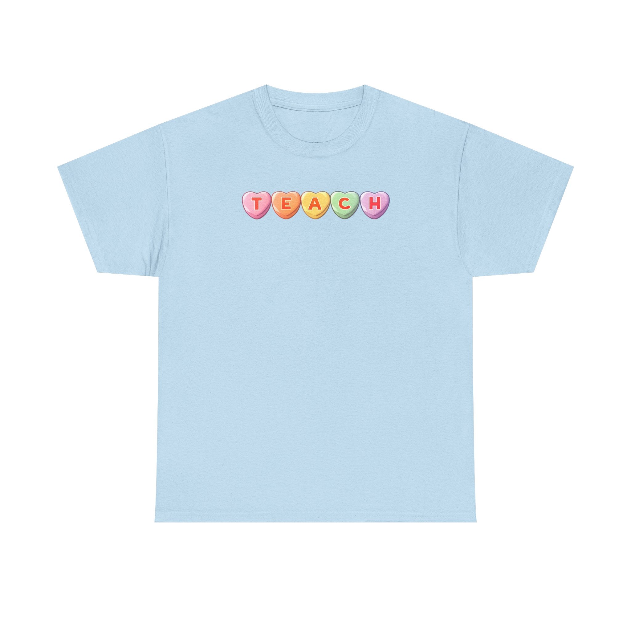 Valentine's Day TEACH Unisex Cotton Tee