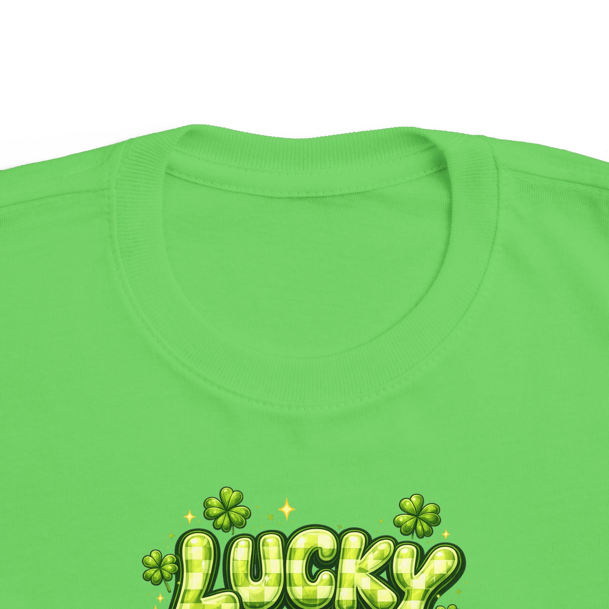 Toddler T‑Shirt — "Lucky" Shamrock Graphic St. Patrick’s Day Tee