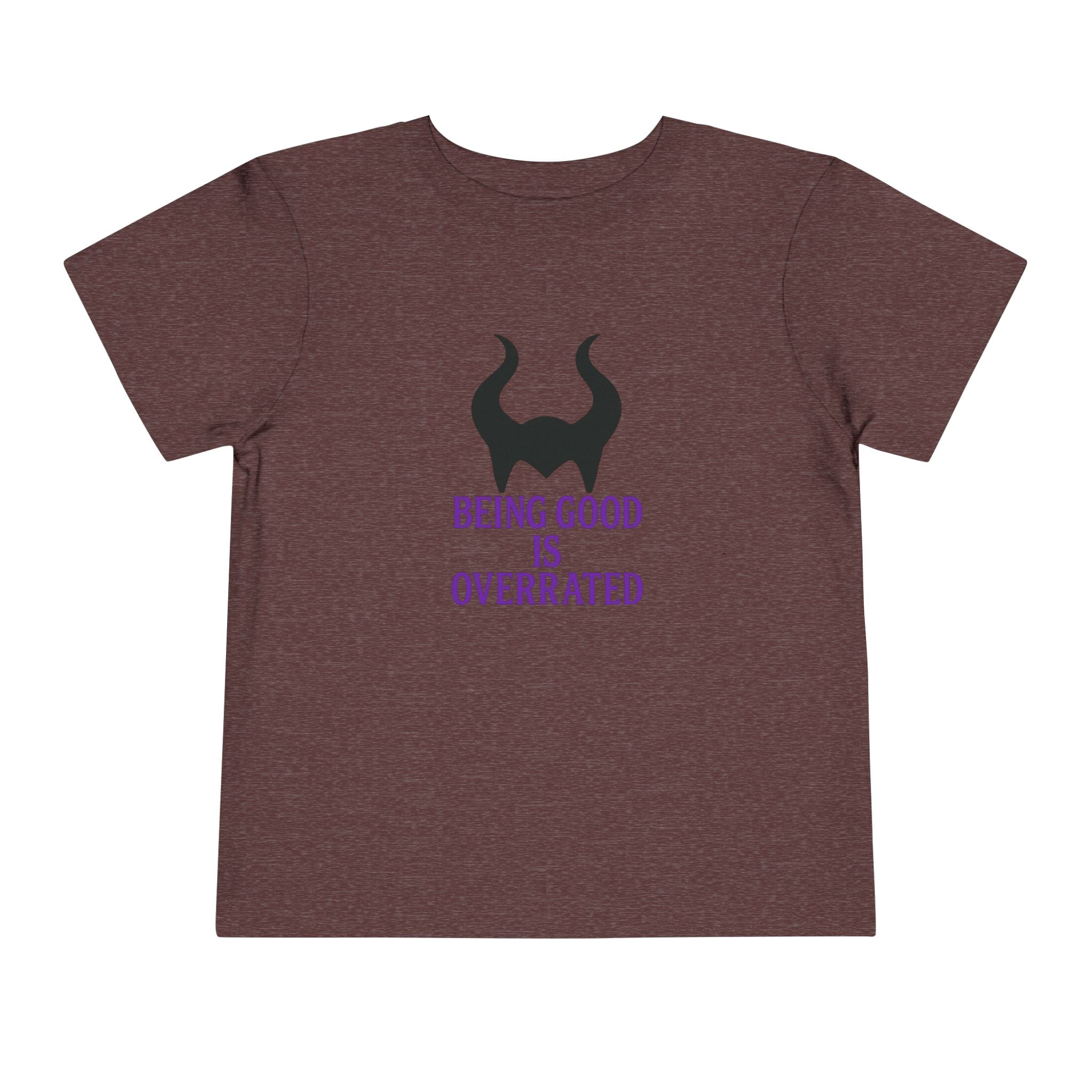 Maleficent Being Good Is Overrated Toddler Tee