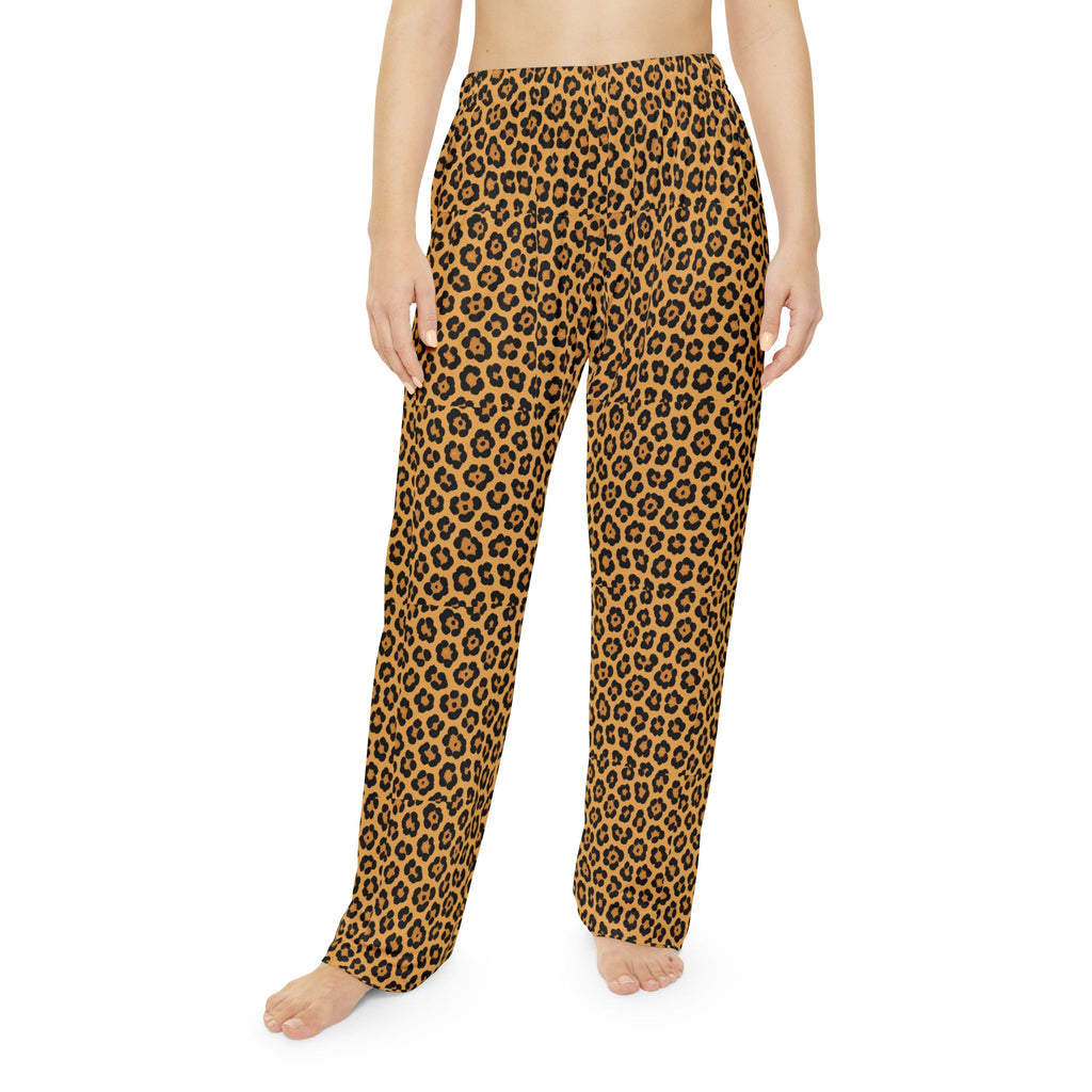 Leopard Print Women's Pajama Pants | Animal Print Lounge Sleepwear