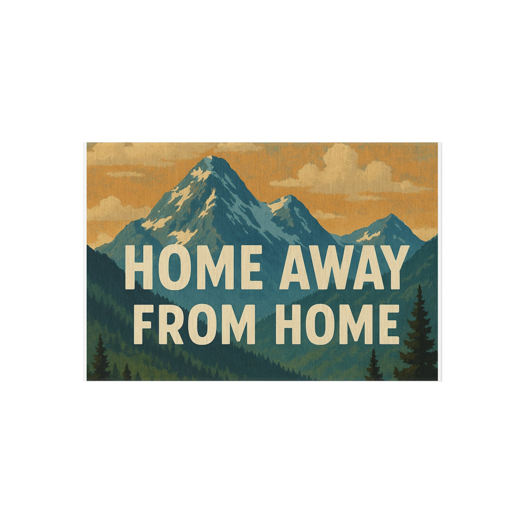 Home Away From Home Outdoor Rug | Mountain Camp Doormat