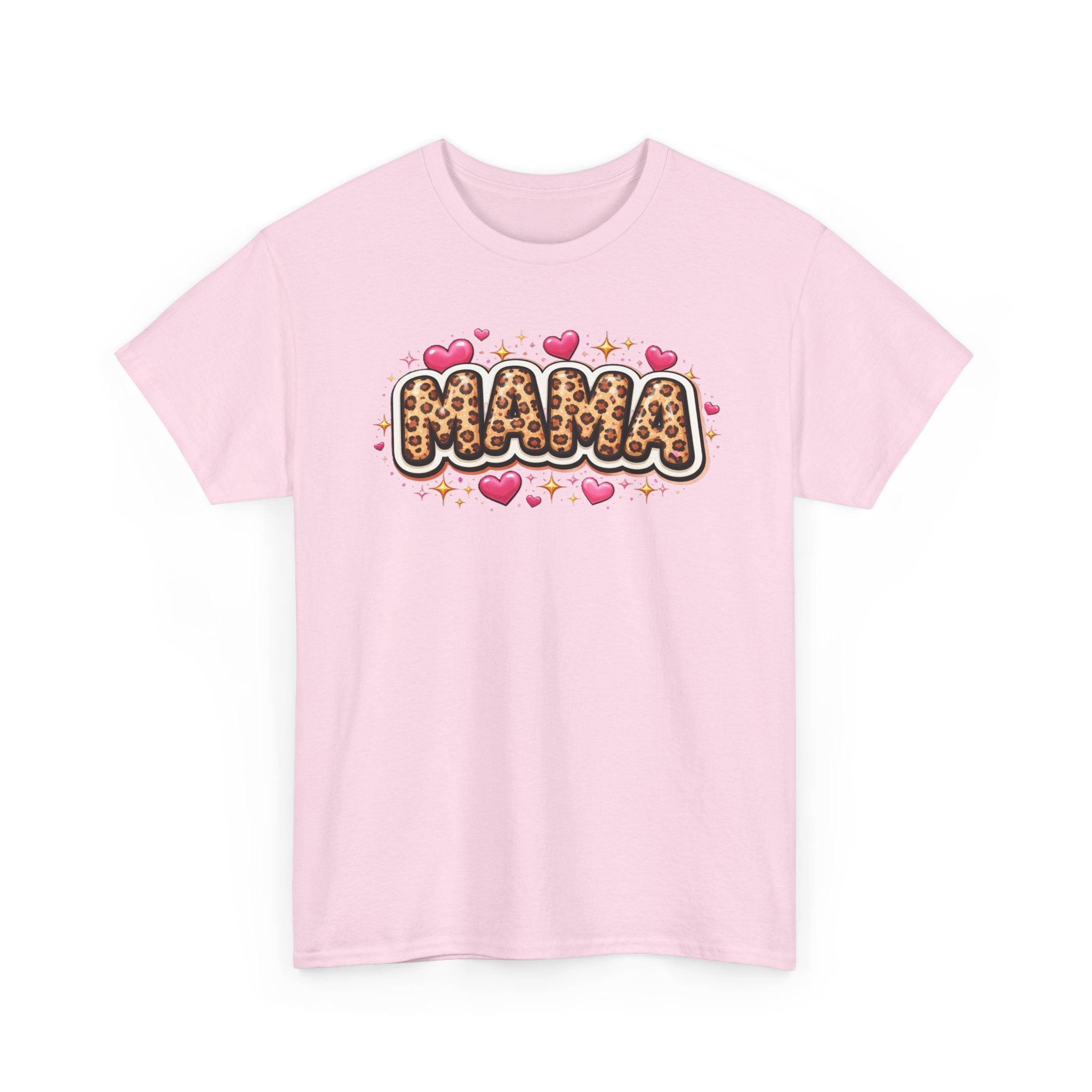 MAMA leopard print Unisex Cotton Tee