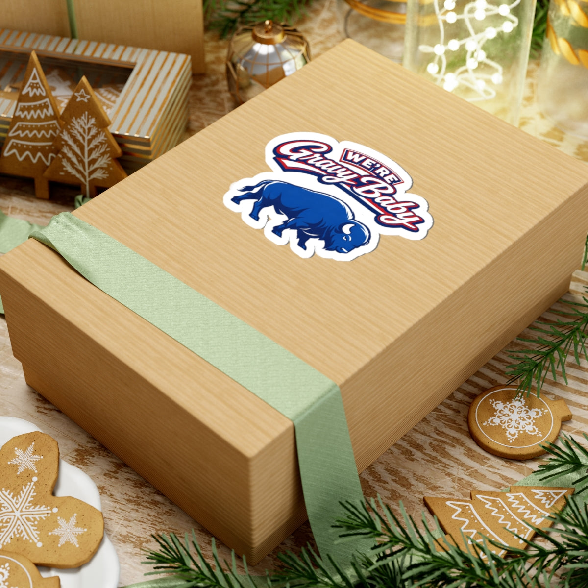 We're Gravy Baby Buffalo sticker | Kiss-Cut Sticker, Blue Buffalo Decal