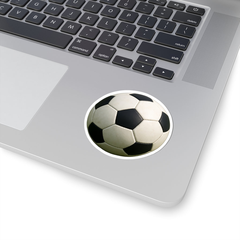 Soccer Ball Sticker | Kiss-Cut Vinyl Soccer Decal, Sports Laptop Sticker