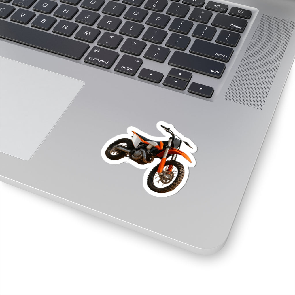 Orange Dirt Bike Sticker | Kiss-Cut Sticker
