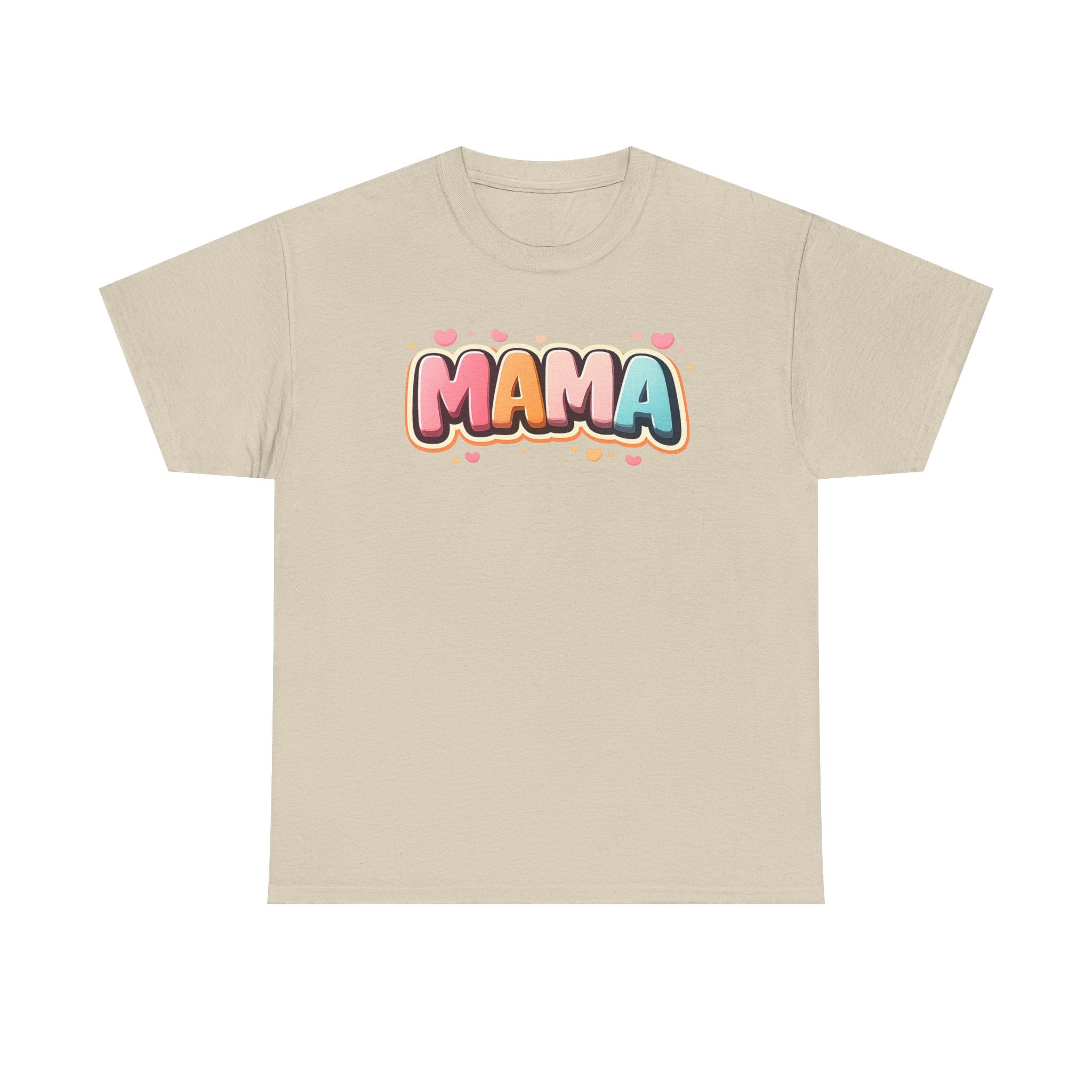 Mama Script Bubble Design T-Shirt