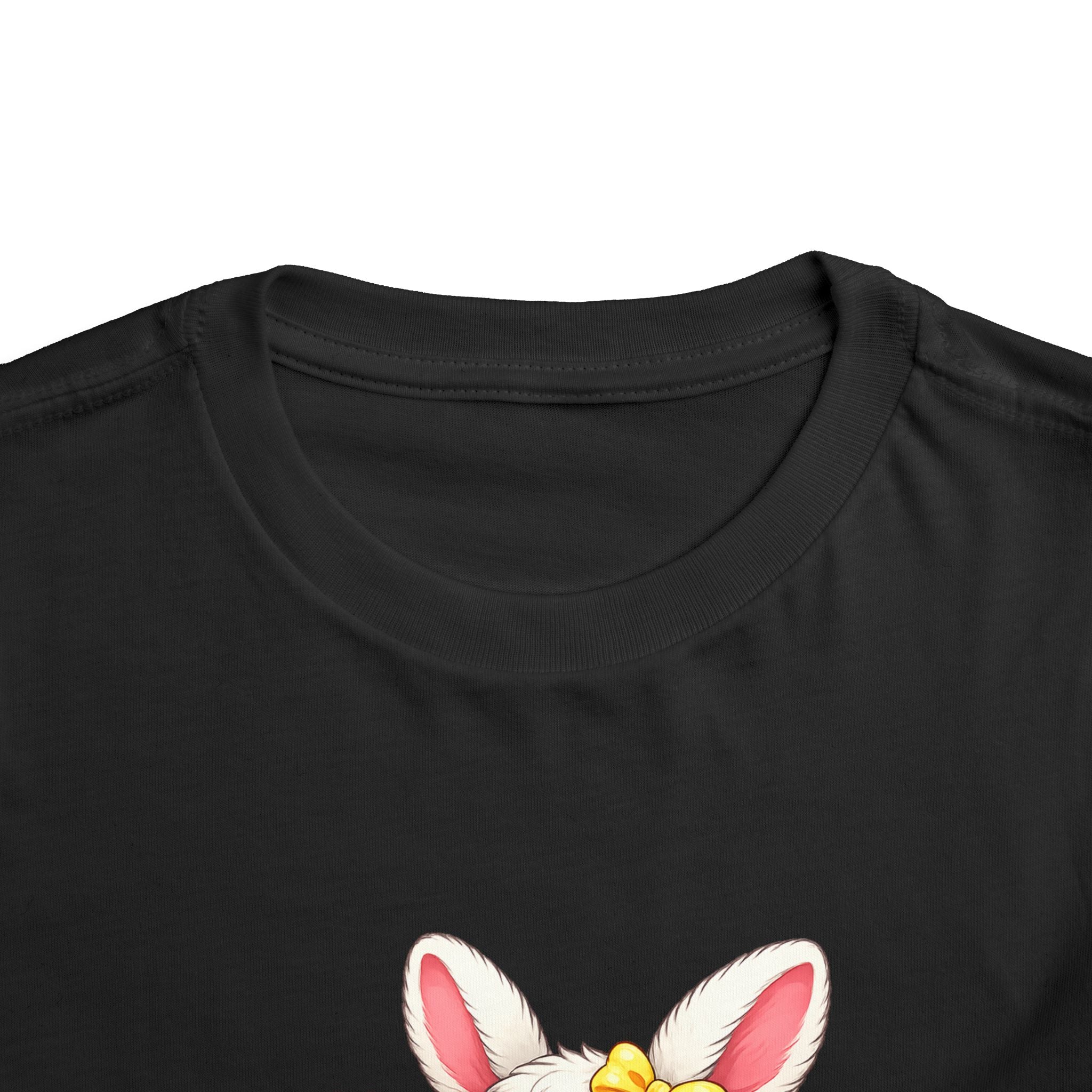 Easter Bunny Toddler Tee — Cute Baby Bunny with Easter Eggs