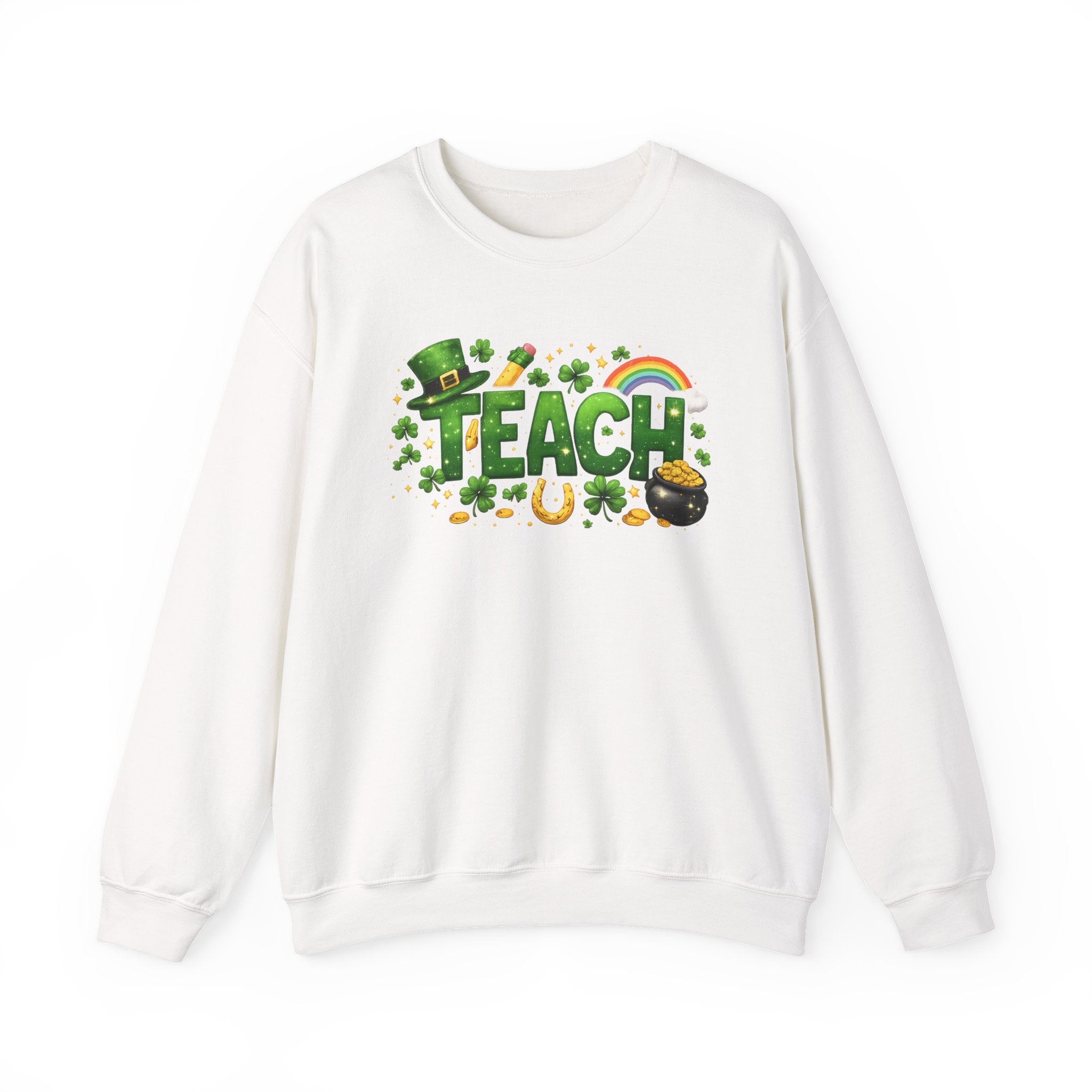 Teach St. Patrick's Day Crewneck Sweatshirt