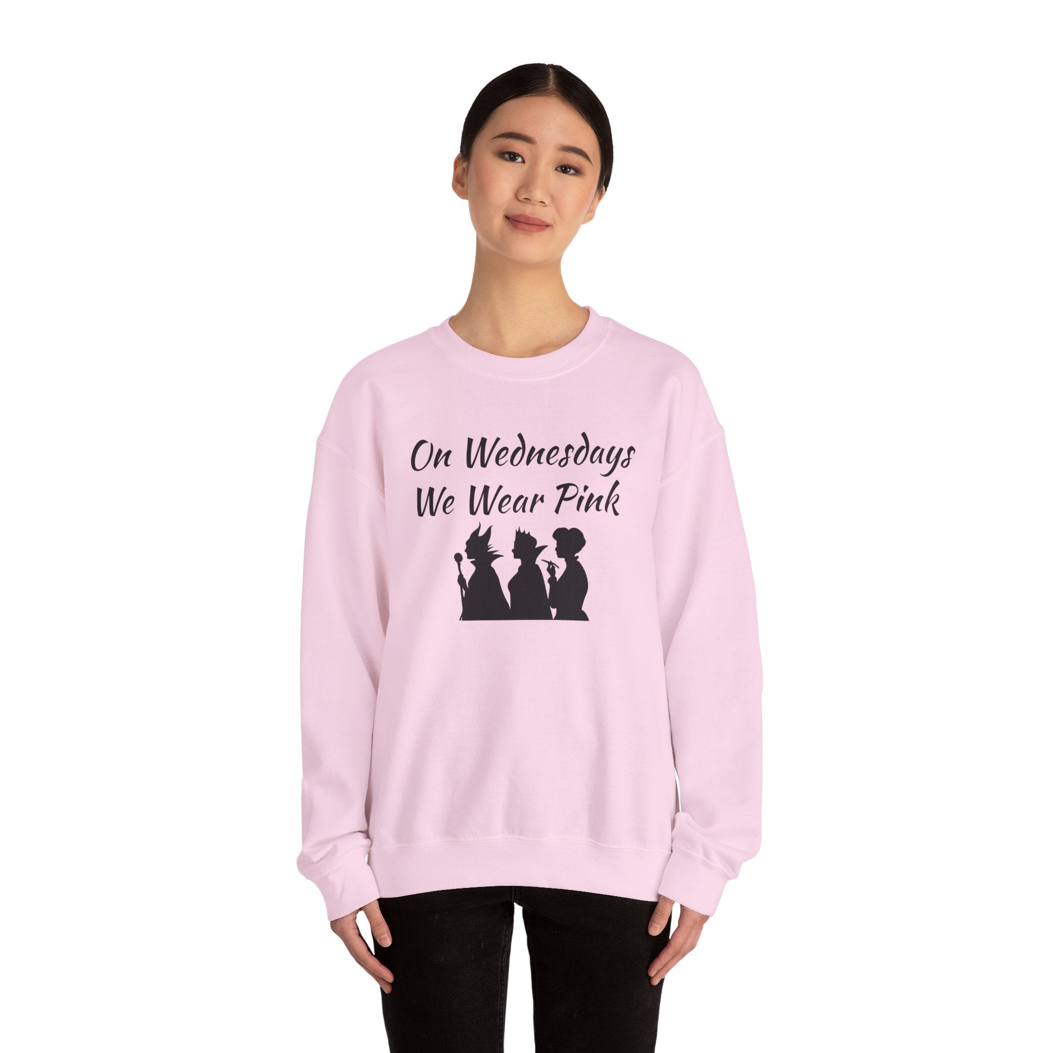 On Wednesdays We Wear Pink Villains sweatshirt