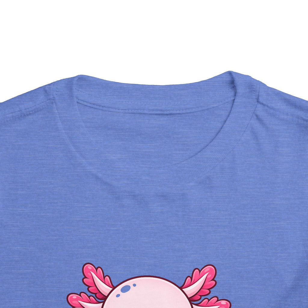 Pink Axolotl Illustration Toddler Tee | Cute Amphibian Shirt