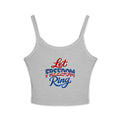 Let Freedom Ring Tank Top | American Flag Script Patriotic July 4th