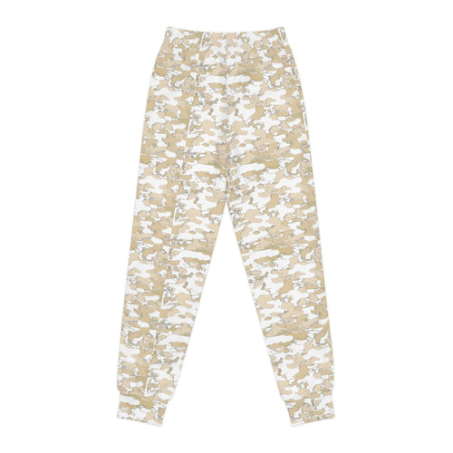 Beige Digital Camo Joggers | Kids All-Over Print Sweatpants