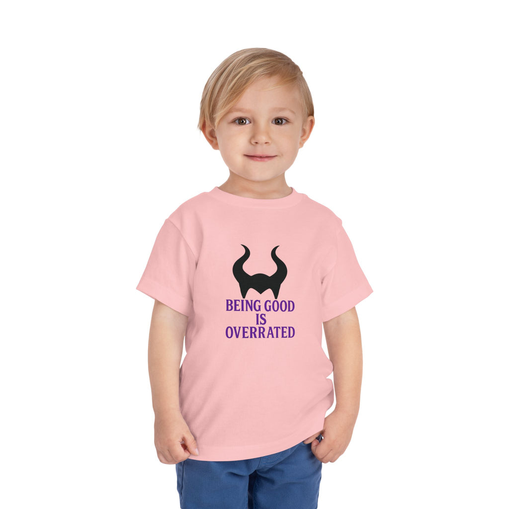 Maleficent Being Good Is Overrated Toddler Tee