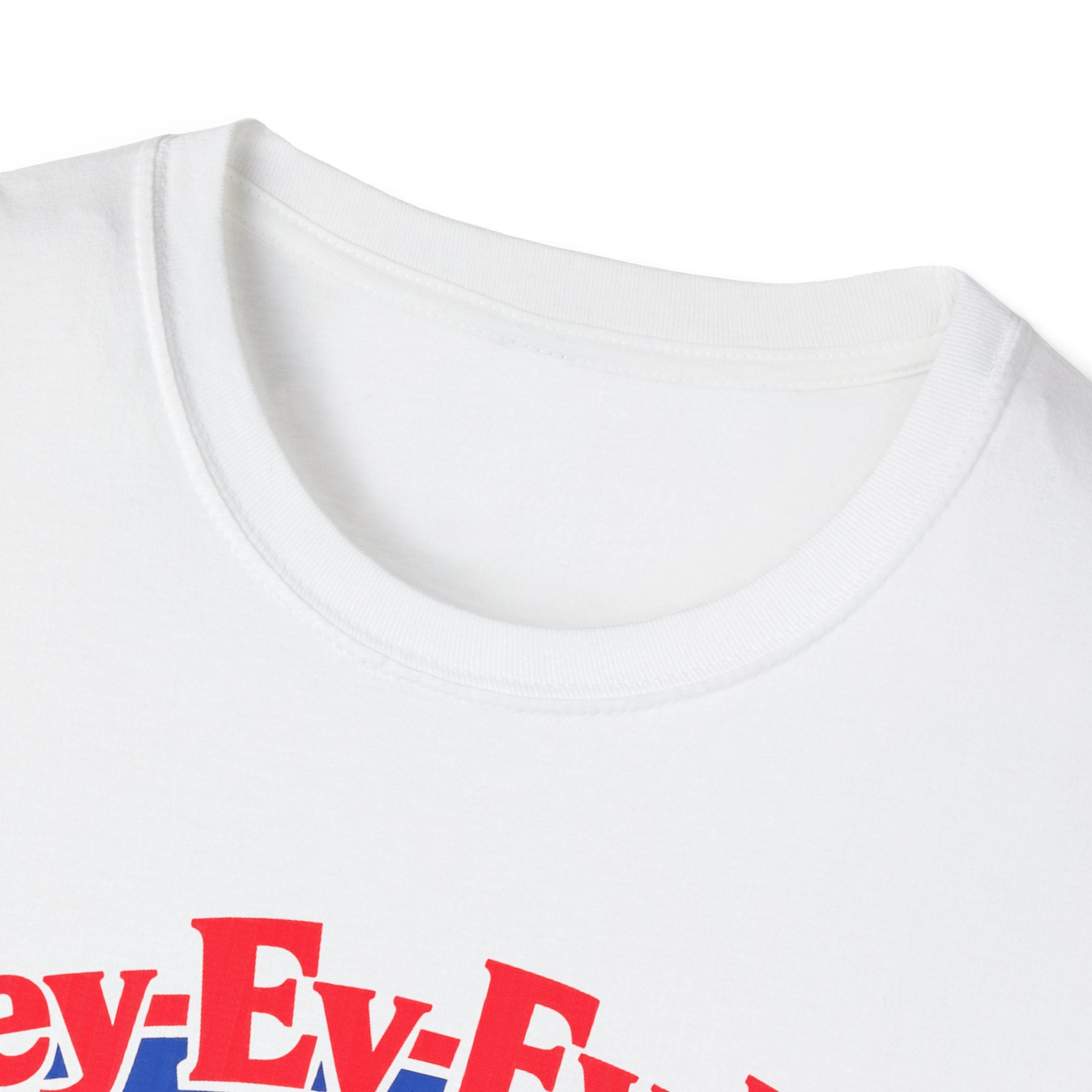 Hey-Ey-Ey-Ey Buffalo T-Shirt | Blue Buffalo Silhouette, Red Retro Text