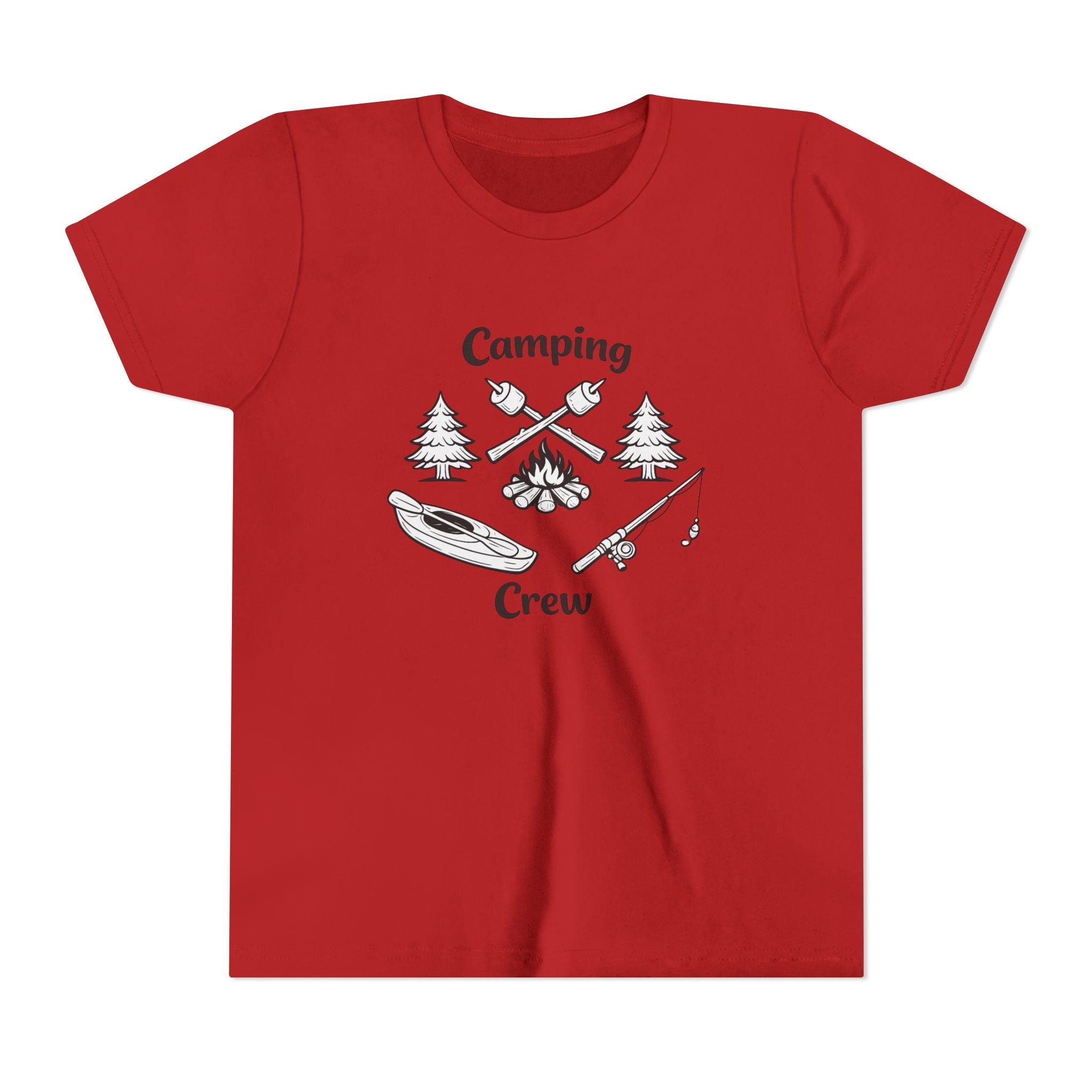 Camping Crew Youth Tee | Kayak, Campfire, Fishing Outdoors