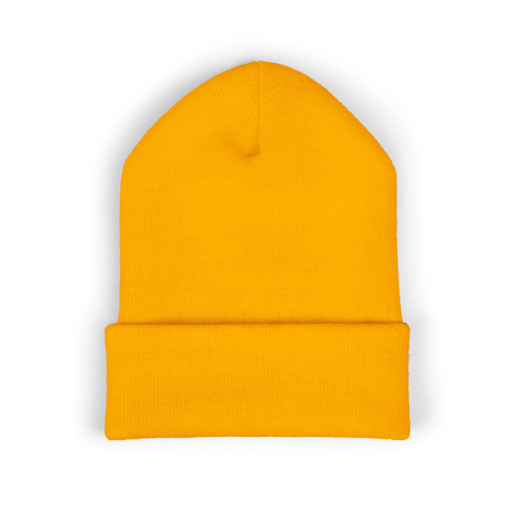 Embroidered Mountain Logo Beanie, Winter Ski Accessories, Outdoor Adventure Hat, Nature Lover Gift, Ski Trip Apparel
