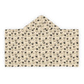 French Bulldog Pattern Youth Hooded Towel | Cute Dog Towel